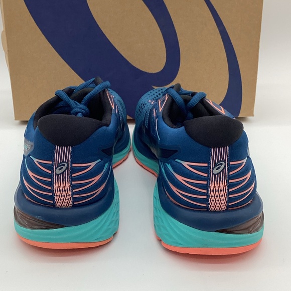 1955. ASICS Running Shoes Orange, Teal & Turquoise Size 9.5 (Brand New) - Picture 3 of 5